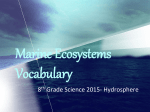 Marine Ecosystems Vocabulary