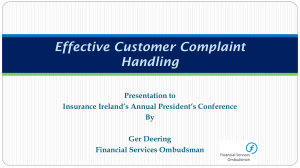 Effective Customer Complaints Handling Format