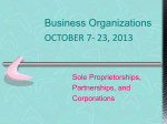 Business Organizations - Cornerstone Charter Academy