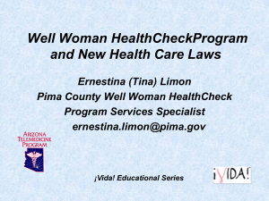 The Goal of Well Woman Healthcheck