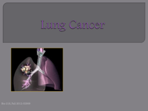 Lung Cancer - Napa Valley College
