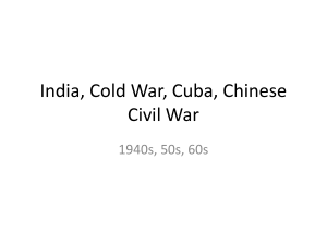 Gandhi, Cold War, Cuba, China