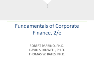 Fundamentals of Corporate Finance