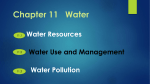 Chapter 11 Water Water Resources Water Use and Management