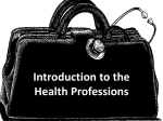 4 PP Introduction to Health Professions