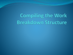 Compiling the Work Breakdown Structure