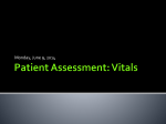Patient Assessment: Vitals