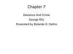 Deviance and Crime -Chap 7