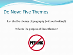 Five Themes of Geography