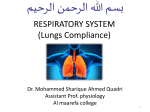 Compliance, Alveolar Surface Tension, Pulmonary Surfactant