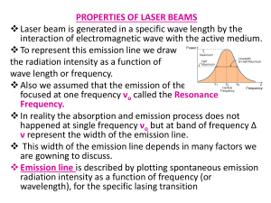 properties of laser beams