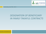 Designation of beneficiary in family takaful contracts
