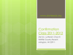Confirmation Class 2011-2012 - Zion Evangelical Lutheran Church