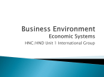 Business Environment Economic Systems
