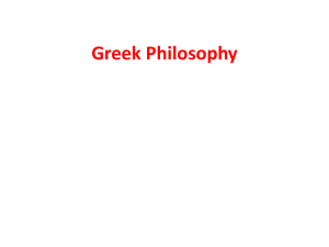 Greek Philosophy - HCC Learning Web