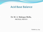 Acid-base balance