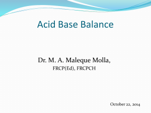 Acid-base balance