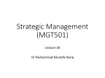 Strategic Management (MGT501)