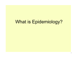 Brief orientation slides "What is Epidemiology?"