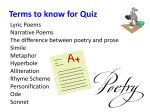 Poetry information