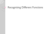 Recognizing Different Functions