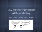 2.2 Power Functions with Modeling