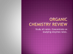 Organic chem and enzyme review game