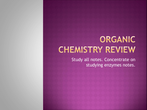 Organic chem and enzyme review game