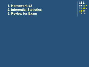 Review for Exam 1