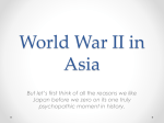 World War II in Asia