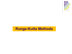Runge-Kutta Methods