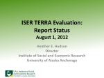 ISER TERRA Evaulation Update - University of Alaska System