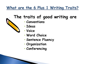 Writing Traits PowerPoints
