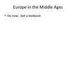 Middle Ages Map Activity