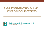 GASB Statement No. 54 and Iowa School Districts