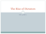 The Rise of Dictators