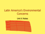 Latin America*s Environmental Concerns