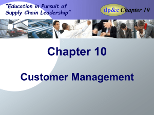 Chapter 10 Customer Management - Springer Static Content Server