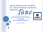 DTC Shipping by Wineries as of March 2014 Adult