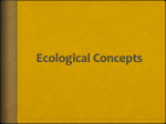Ecological Concepts Carrying Capacity