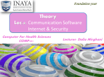 Lec.4.Communication software and the internet