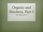 Organic and Biochem