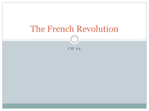 The French Revolution - Mr. Zittle`s Classroom