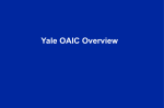 Yale OAIC Overiew