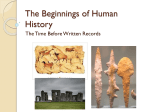 The Beginnings of Human History