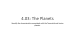 4.03: The Planets