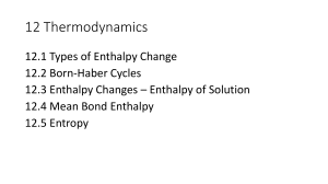Enthalpy change - Don`t Trust Atoms
