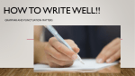How to write well!!