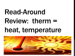 Read-Around therm = heat, temperature
