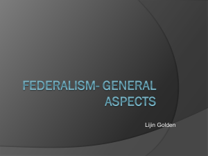 Federal form of government